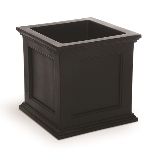 Mayne®  Fairfield Square Planter, 20" x 20" x 20", Black
